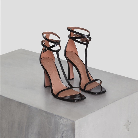 BCBGMaxAzria Shoes - BCBGMAXAZRIA Black T-Strap Heels